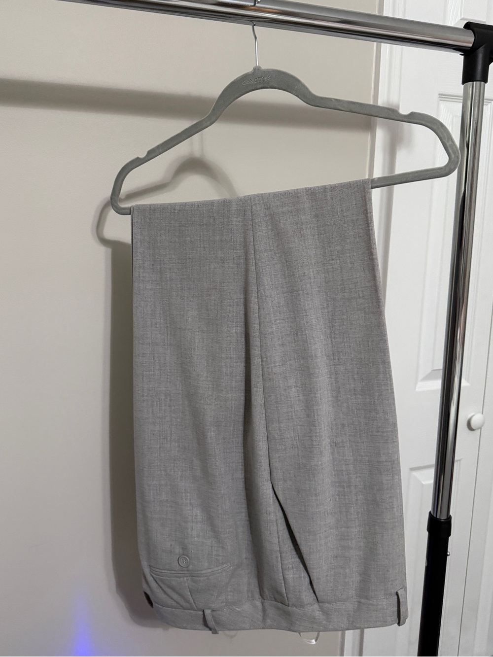 Calvin Klein Light Gray Knit Pants